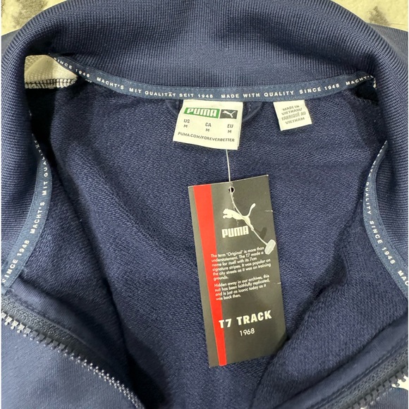 Men’s Puma Track Jacket T7 - Size Medium - Navy - Picture 7 of 7